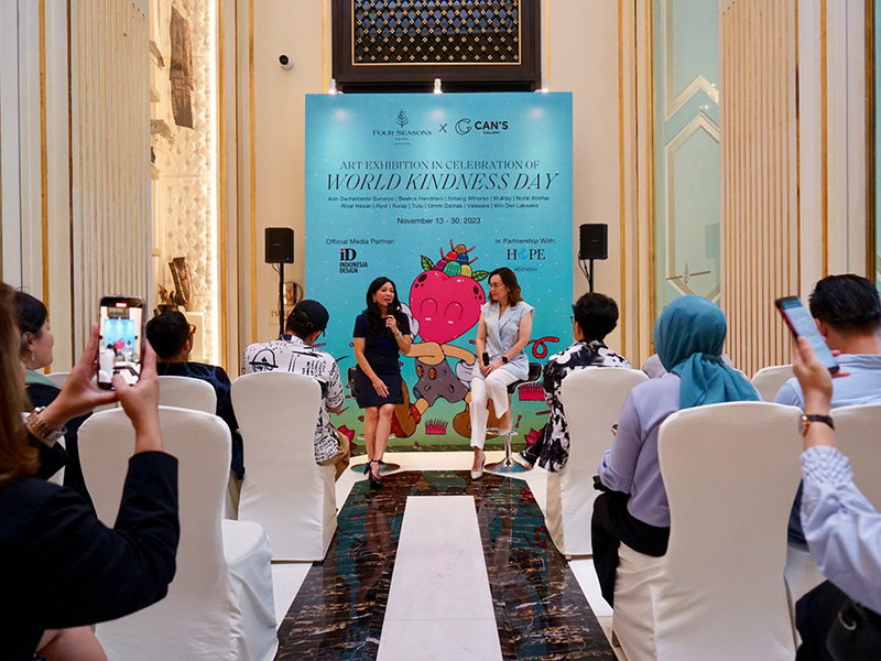 Four Seasons Hotel Jakarta X Can's Gallery: Art Exhibition in Celelebration World Kindness Day